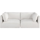 Manufacturer Color_Cream -- Ease 76" Cream Fabric Upholstered 2 pc Modular Loveseat IMAGE 4
