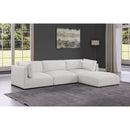  Manufacturer Color_Cream -- Ease 114" Cream Fabric Upholstered 4 pc Modular Sectional IMAGE 3