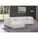  Manufacturer Color_Cream -- Ease 114" Cream Fabric Upholstered 4 pc Modular Sectional IMAGE 4