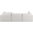  Manufacturer Color_Cream -- Ease 114" Cream Fabric Upholstered 4 pc Modular Sectional IMAGE 5