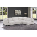  Manufacturer Color_Cream -- Ease 114" Cream Fabric Upholstered 4 pc Modular Sectional IMAGE 3