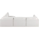  Manufacturer Color_Cream -- Ease 114" Cream Fabric Upholstered 4 pc Modular Sectional IMAGE 5