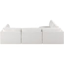Meridian Ease Cream Polyester Fabric Modular Sectional IMAGE 6