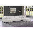  Manufacturer Color_Cream -- Ease 152" Cream Fabric Upholstered 5 pc Modular Sectional IMAGE 3