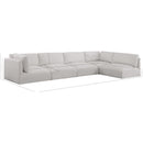 Manufacturer Color_Cream -- Ease 152" Cream Fabric Upholstered 5 pc Modular Sectional IMAGE 14