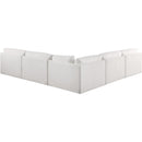  Manufacturer Color_Cream -- Ease 114" Cream Fabric Upholstered 5 pc Modular Sectional IMAGE 3