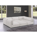  Manufacturer Color_Cream -- Ease 114" Cream Fabric Upholstered 6 pc Modular Sectional IMAGE 2