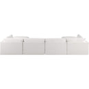 Meridian Ease Cream Polyester Fabric Modular Sectional IMAGE 3