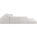  Manufacturer Color_Cream -- Ease 152" Cream Fabric Upholstered 6 pc Modular Sectional IMAGE 3