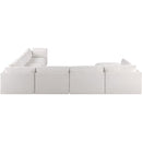  Manufacturer Color_Cream -- Ease 152" Cream Fabric Upholstered 7 pc Modular Sectional IMAGE 3