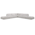  Manufacturer Color_Cream -- Ease 152" Cream Fabric Upholstered 7 pc Modular Sectional IMAGE 1