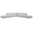  Manufacturer Color_Cream -- Ease 152" Cream Fabric Upholstered 7 pc Modular Sectional IMAGE 1