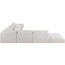 Meridian Ease Cream Polyester Fabric Modular Sectional IMAGE 3