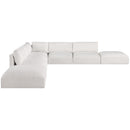  Manufacturer Color_Cream -- Ease 152" Cream Fabric Upholstered 7 pc Modular Sectional IMAGE 4
