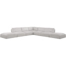  Manufacturer Color_Cream -- Ease 152" Cream Fabric Upholstered 7 pc Modular Sectional IMAGE 9