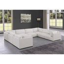  Manufacturer Color_Cream -- Ease 152" Cream Fabric Upholstered 8 pc Modular Sectional IMAGE 2