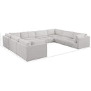  Manufacturer Color_Cream -- Ease 152" Cream Fabric Upholstered 8 pc Modular Sectional IMAGE 9