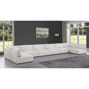  Manufacturer Color_Cream -- Ease 228" Cream Fabric Upholstered 8 pc Modular Sectional IMAGE 2