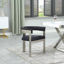  Color_Black/ Chrome -- Meridian Romeo Dining Chair IMAGE 2