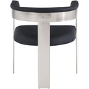  Color_Black/ Chrome -- Meridian Romeo Dining Chair IMAGE 3