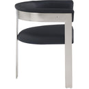  Color_Black/ Chrome -- Meridian Romeo Dining Chair IMAGE 5