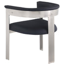 Color_Black/ Chrome -- Meridian Romeo Dining Chair IMAGE 6