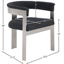  Color_Black/ Chrome -- Meridian Romeo Dining Chair IMAGE 10
