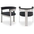  Color_Black/ Chrome -- Meridian Romeo Dining Chair IMAGE 1