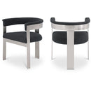  Color_Black/ Chrome -- Meridian Romeo Dining Chair IMAGE 1