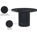  Color_Black -- Meridian Round Belinda Dining Table with Pedestal Base IMAGE 7