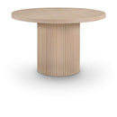  Color_Natural -- Belinda 48" Natural Solid Wood and Oak Veneer Dining Table IMAGE 1