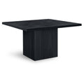  Color_Black -- Meridian Square Belinda Dining Table with Pedestal Base IMAGE 1