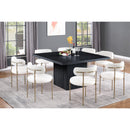  Color_Black -- Meridian Square Belinda Dining Table with Pedestal Base IMAGE 2