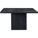  Color_Black -- Meridian Square Belinda Dining Table with Pedestal Base IMAGE 3