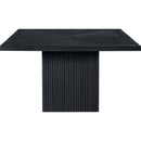  Color_Black -- Meridian Square Belinda Dining Table with Pedestal Base IMAGE 4