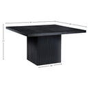  Color_Black -- Meridian Square Belinda Dining Table with Pedestal Base IMAGE 7