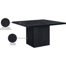  Color_Black -- Meridian Square Belinda Dining Table with Pedestal Base IMAGE 8