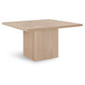  Color_Natural -- Belinda 54" Natural Solid Wood and Oak Veneer Dining Table IMAGE 1
