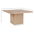  Color_Natural -- Belinda 54" Natural Solid Wood and Oak Veneer Dining Table IMAGE 7