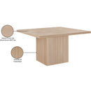  Color_Natural -- Belinda 54" Natural Solid Wood and Oak Veneer Dining Table IMAGE 8