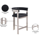  Color_Black/ Chrome -- Meridian Romeo Counter Height Stool IMAGE 8
