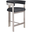  Color_Black/ Chrome -- Meridian Romeo Counter Height Stool IMAGE 3
