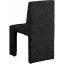  Color_Black -- Benson Black Linen Textured Fabric Upholstered Dining Chair IMAGE 6