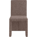 Meridian Benson Brown Linen Textured Fabric Dining Chair IMAGE 3