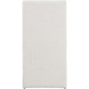  Color_Cream -- Benson Cream Linen Textured Fabric Upholstered Dining Chair IMAGE 3