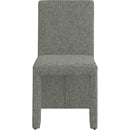  Color_Green -- Benson Green Linen Textured Fabric Upholstered Dining Chair IMAGE 3