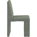 Meridian Benson Green Linen Textured Fabric Dining Chair IMAGE 5