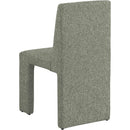  Color_Green -- Benson Green Linen Textured Fabric Upholstered Dining Chair IMAGE 6