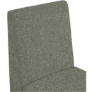  Color_Green -- Benson Green Linen Textured Fabric Upholstered Dining Chair IMAGE 7