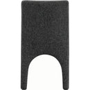  Color_Black -- Gramercy Black Linen Textured Fabric Upholstered Dining Chair IMAGE 2